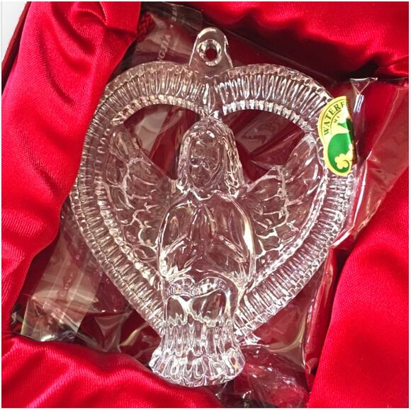 Waterford Crystal 2007 Annual Angel Ornament with enhancer - orig. box - Picture 2 of 10